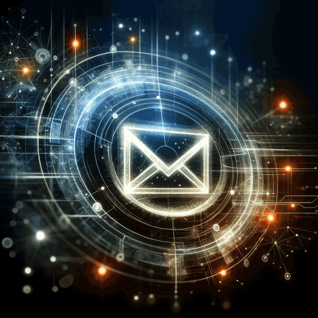 Die E-Mail - das Bild stellt die E-Mail und ihre Anwendung visuell dar.