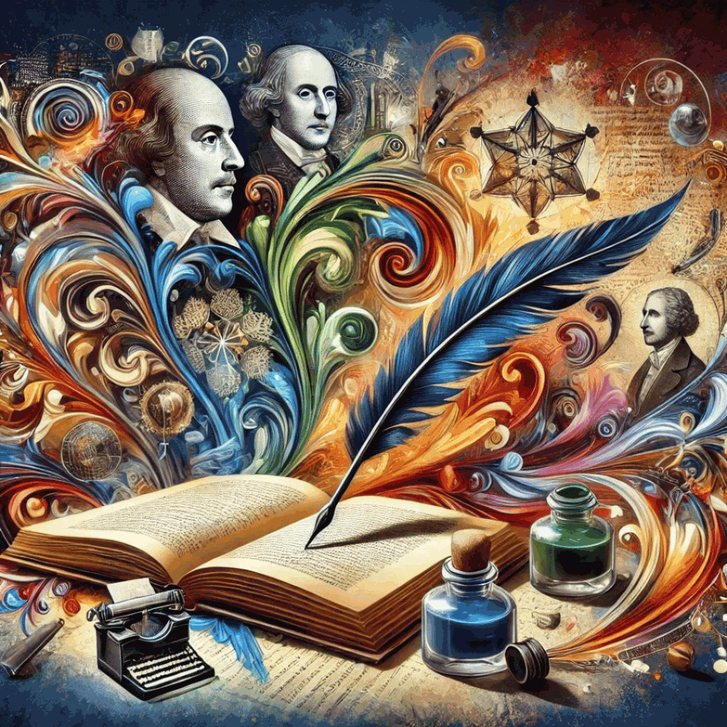 Literarische Kunst - das Bild repräsentiert die vielfältigen und kreativen Aspekte der literarischen Kunst.