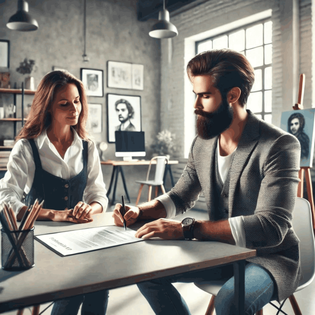 Kooperationsvertrag für Künstler